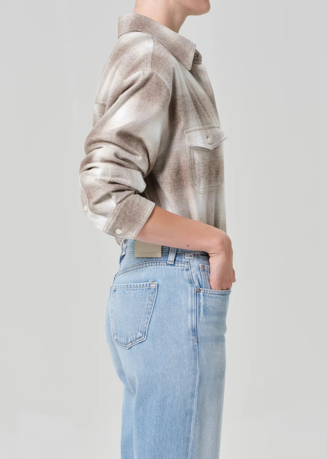 Kota Long Button Up in Schiffer Plaid - Image 3
