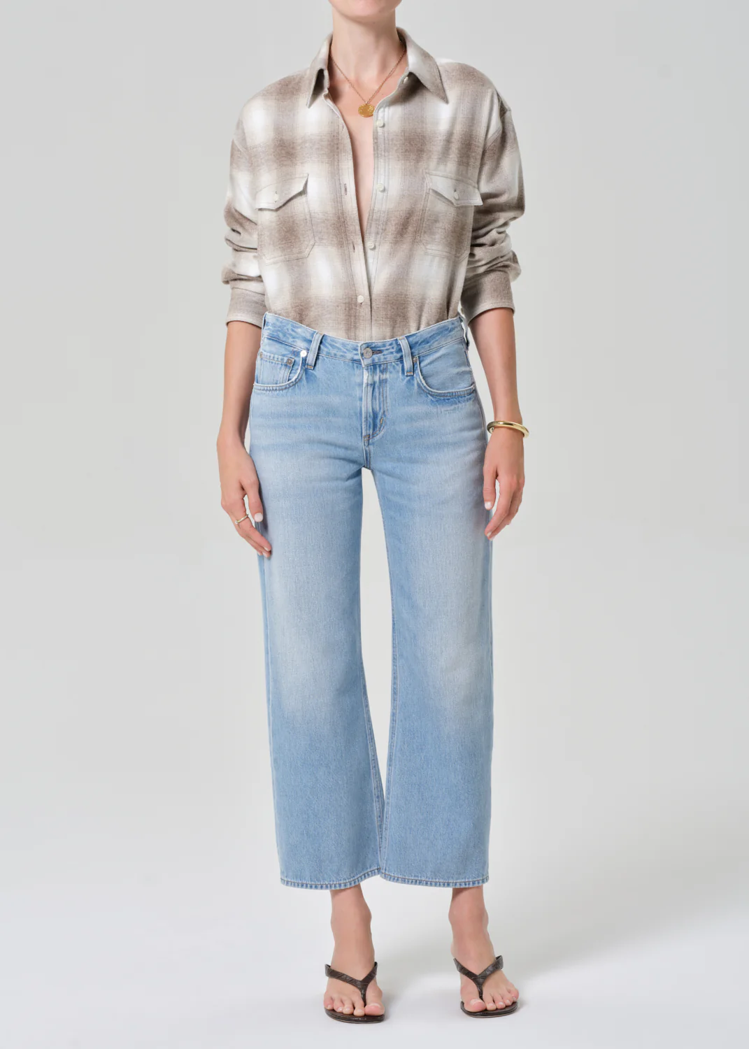 Kota Long Button Up in Schiffer Plaid - Image 5