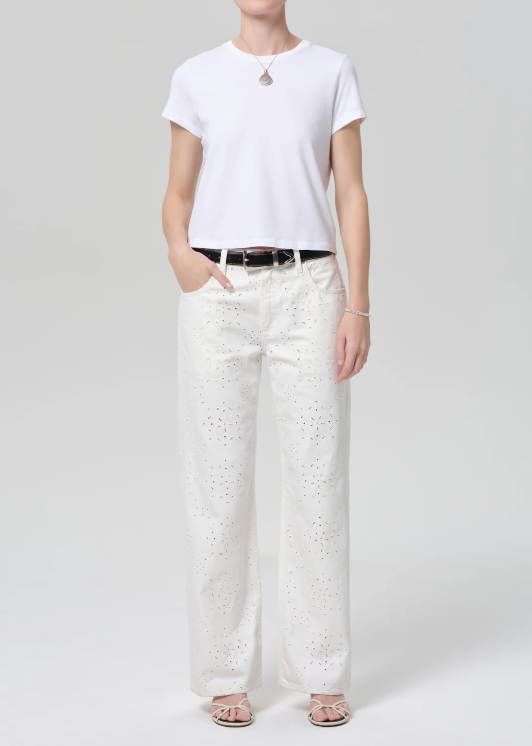 Kyle Tee in White - Image 5