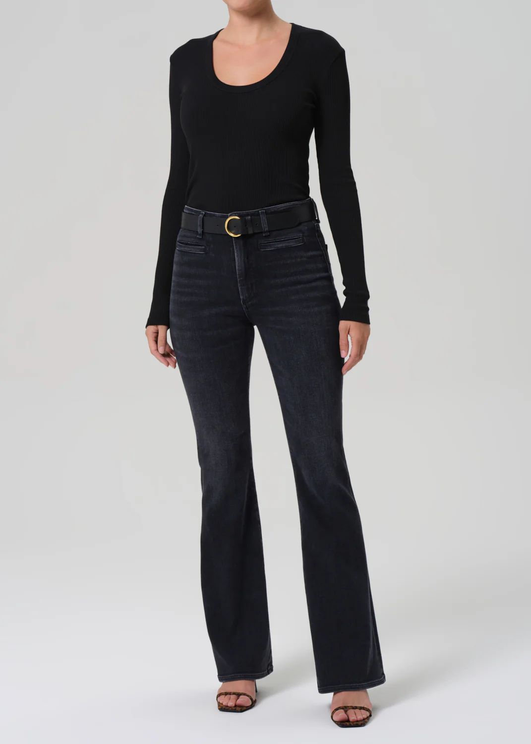 Lilah Flare With Welt Pocket in Medallion