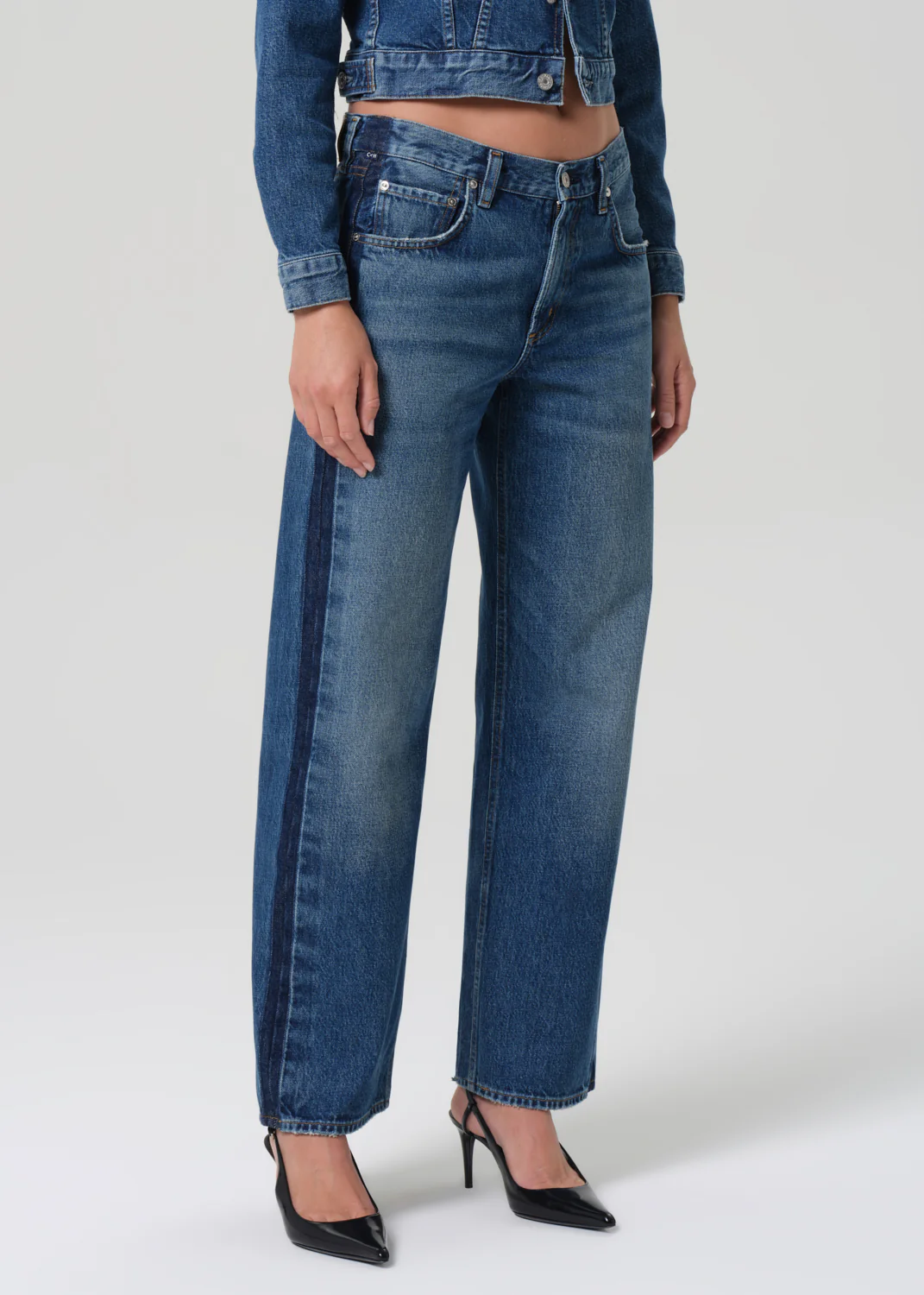 Lindz Easy Straight Tuxedo Stripe in Liro - Image 4