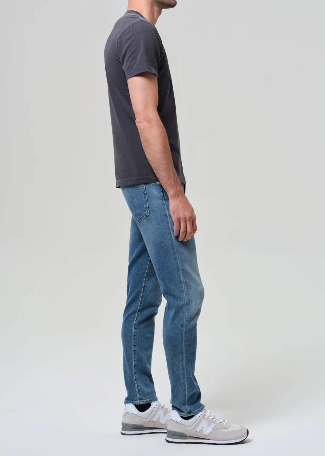 London Tapered Slim Cashmere Denim in Anders - Image 4