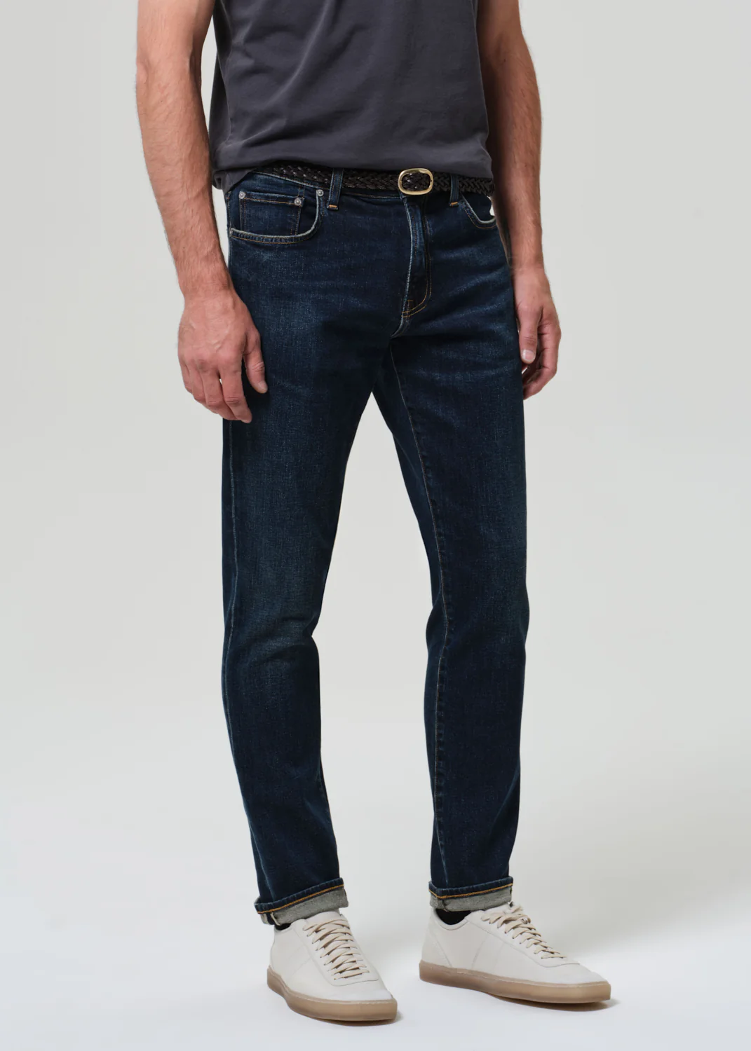 London Tapered Slim Cashmere Denim in Prospect - Image 5