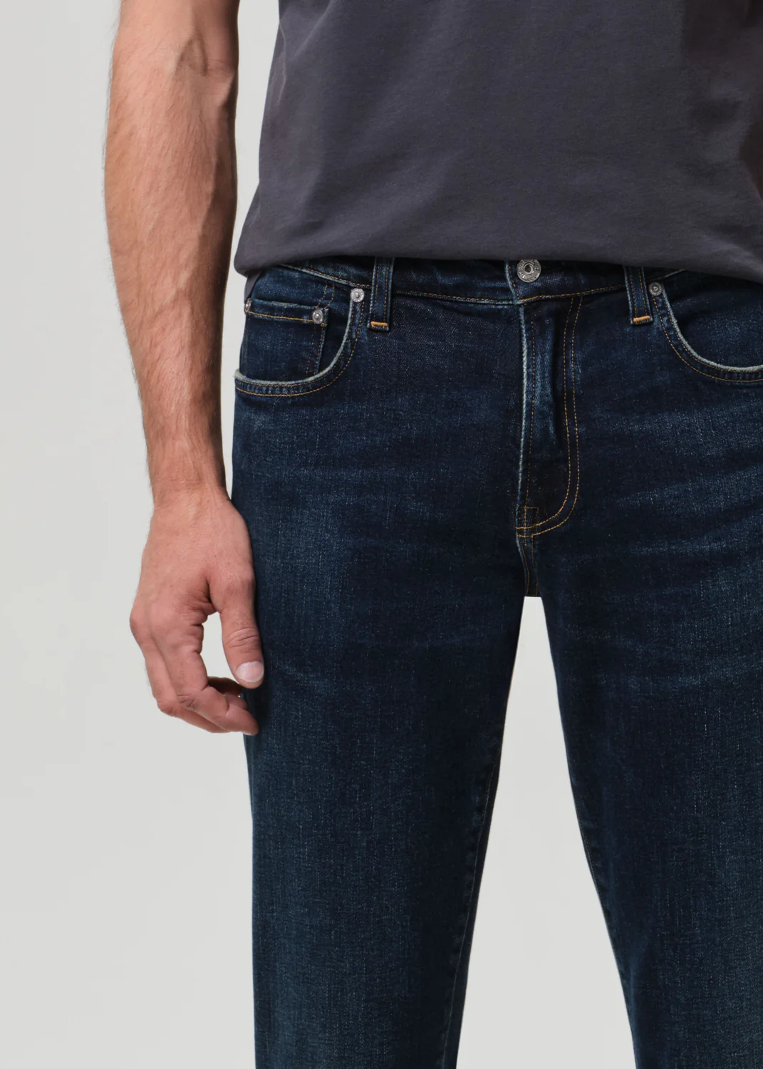 London Tapered Slim Cashmere Denim in Prospect - Image 6