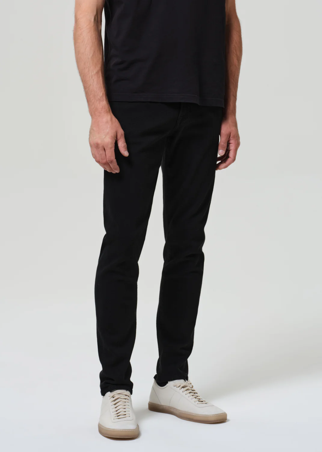 London Tapered Slim Cashmere Denim in Starless - Image 5