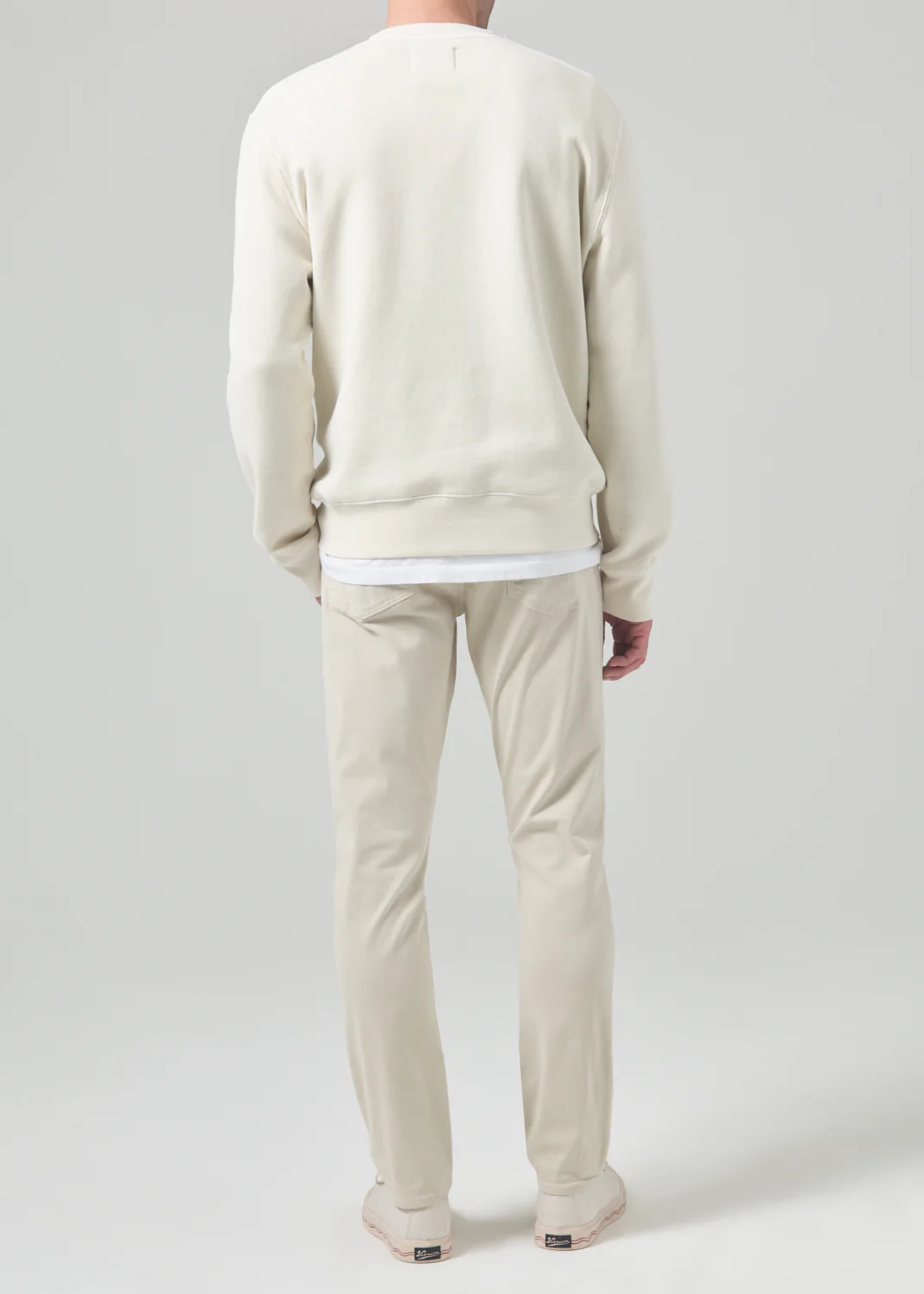 London Tapered Slim Brushed Sateen in Willow - Image 3