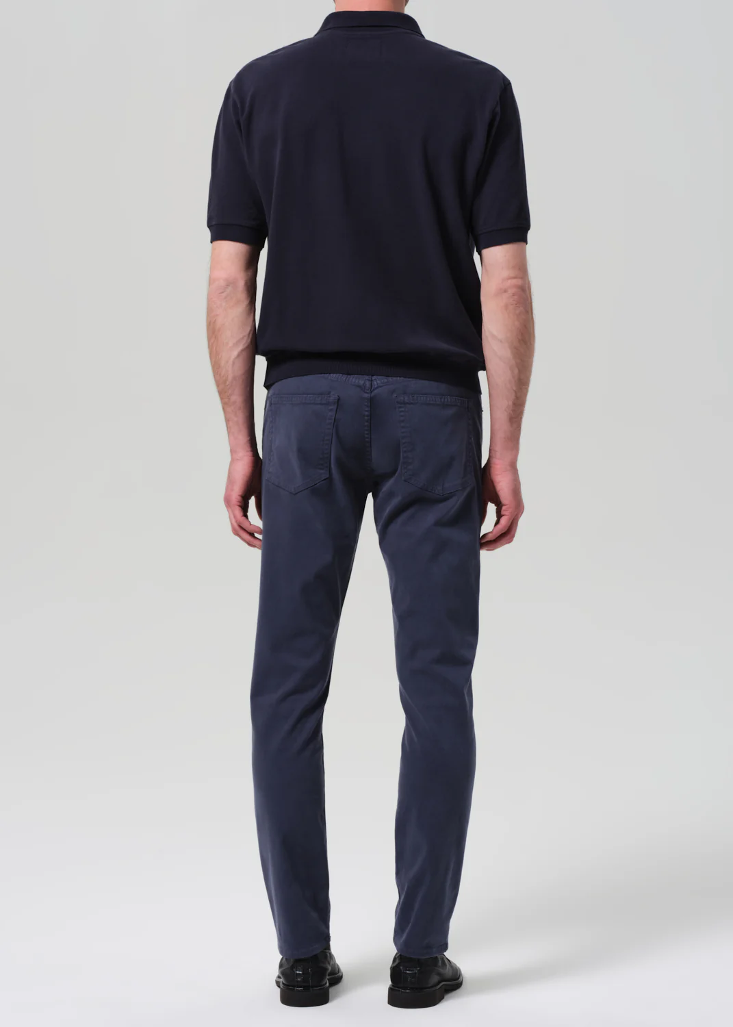 London Tapered Slim Brushed Sateen in Lowell Blue - Image 3