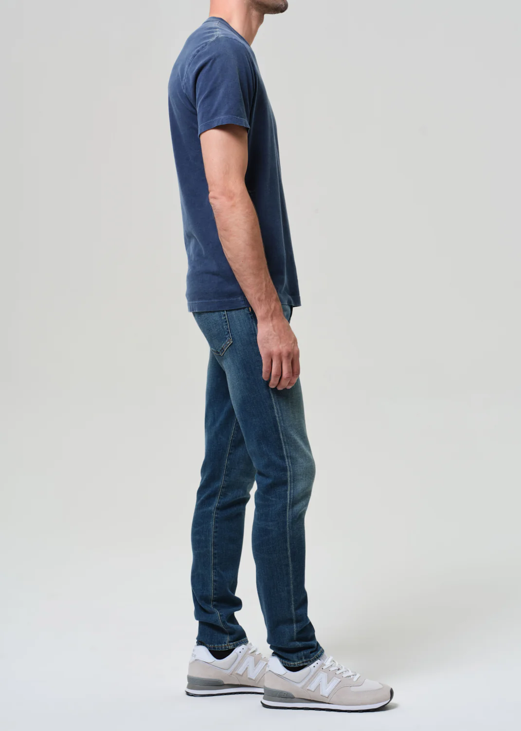 London Tapered Slim Cashmere Denim in Cyrus - Image 4