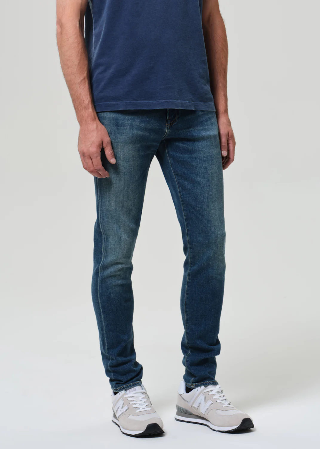 London Tapered Slim Cashmere Denim in Cyrus - Image 5