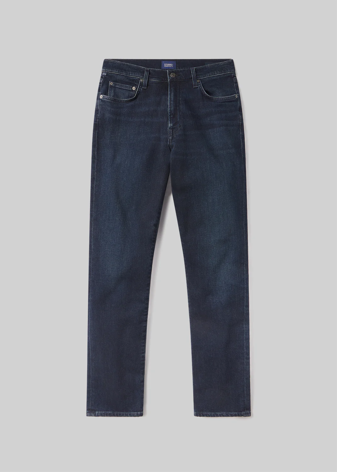 London Tapered Slim Cashmere Denim in Dark Tint - Image 2