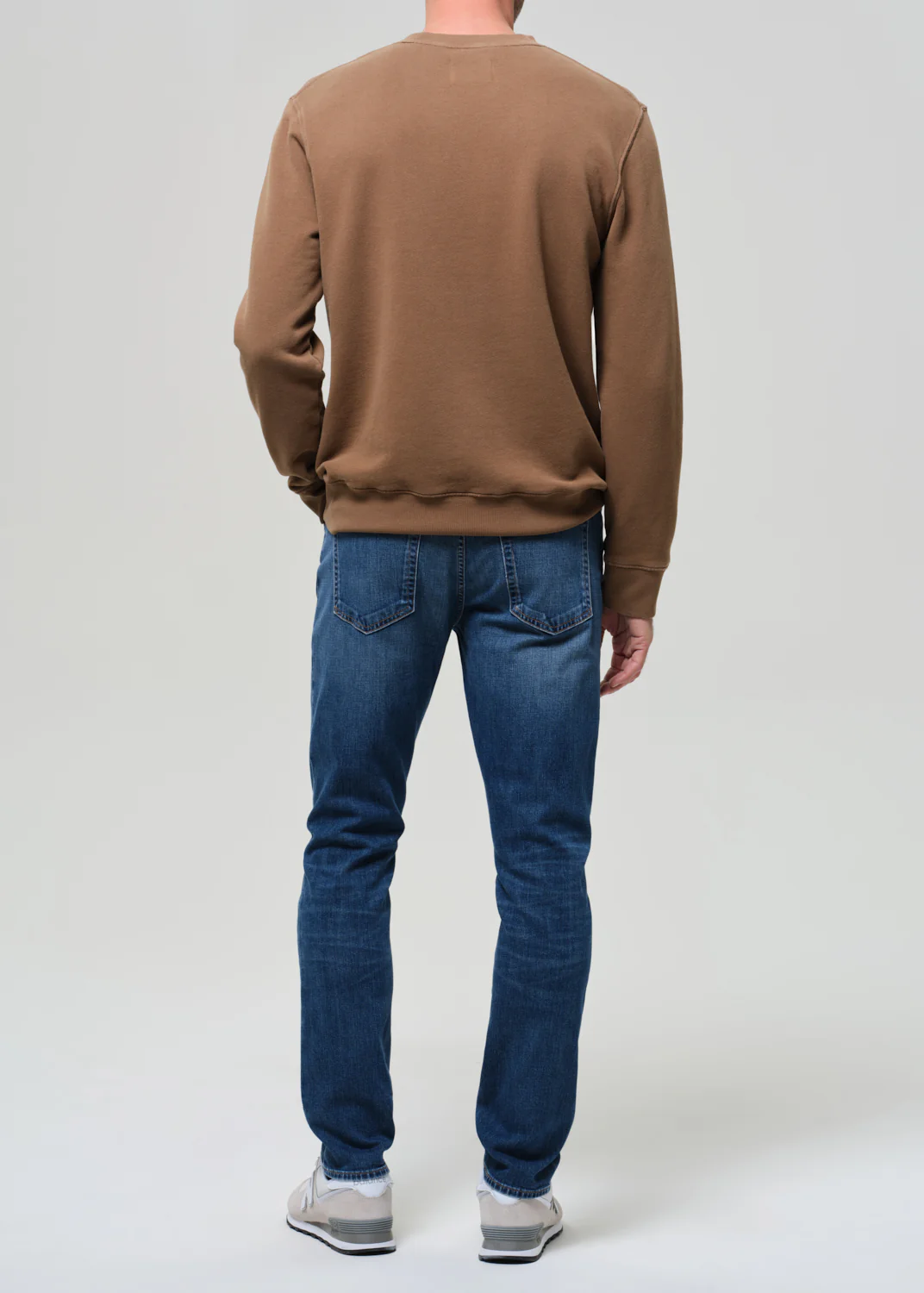 London Tapered Slim Tropical Denim in Milestone - Image 4