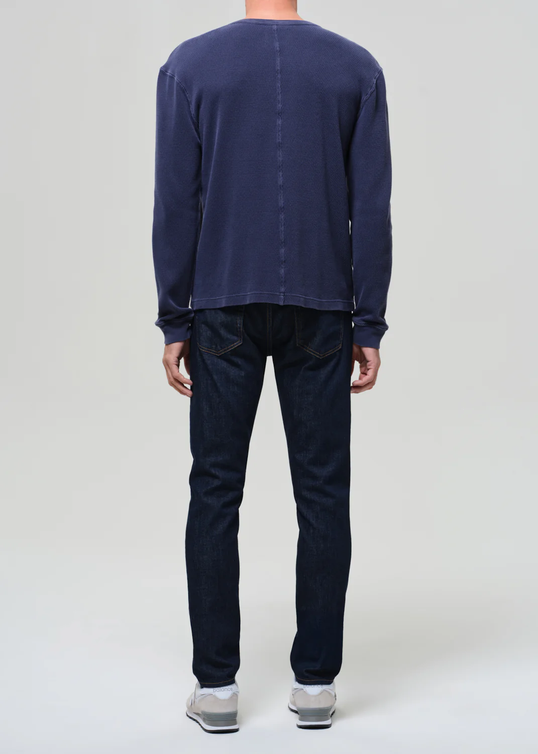 London Tapered Slim Tropical Denim in Rinse - Image 3