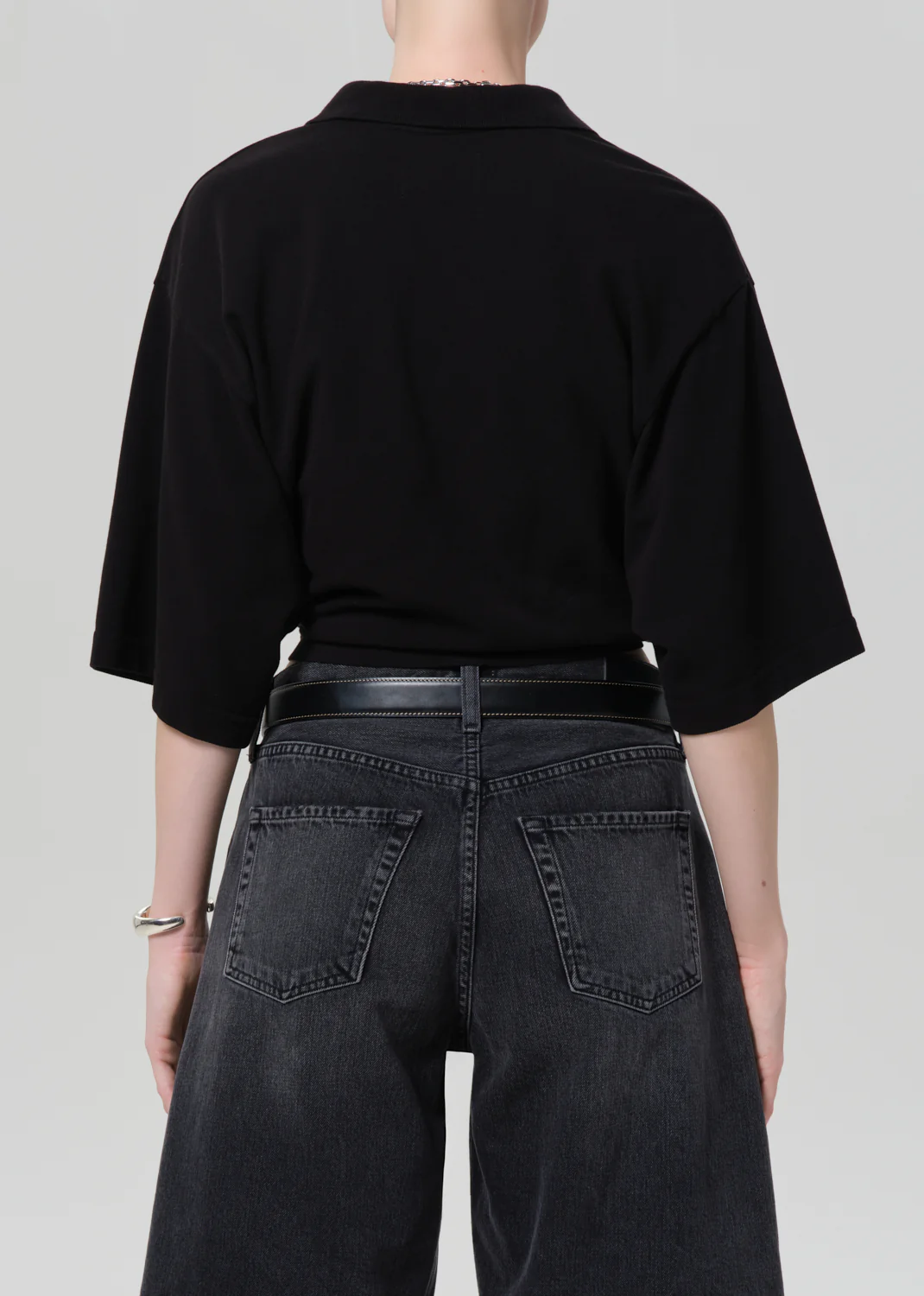 Lowen Polo Shirt in Black - Image 2