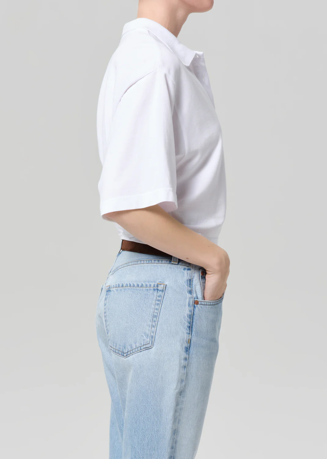 Lowen Polo Shirt in White - Image 3