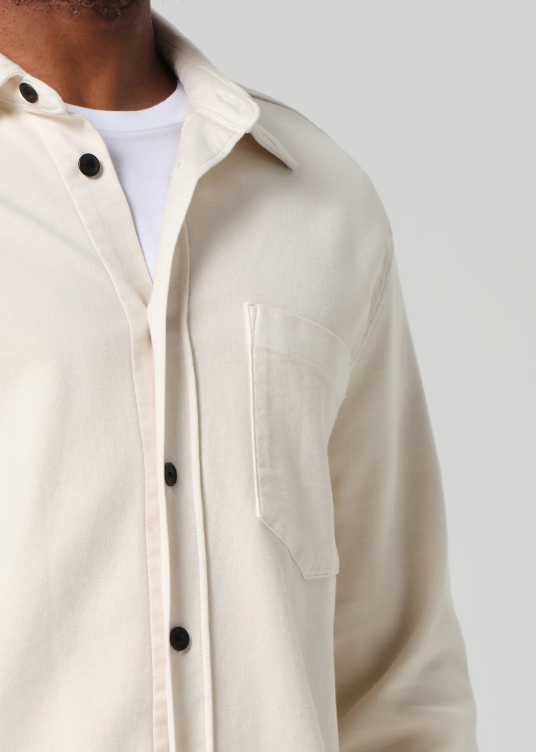 Luca Bucket Dye Shirt French Terry in Spectral - Image 5