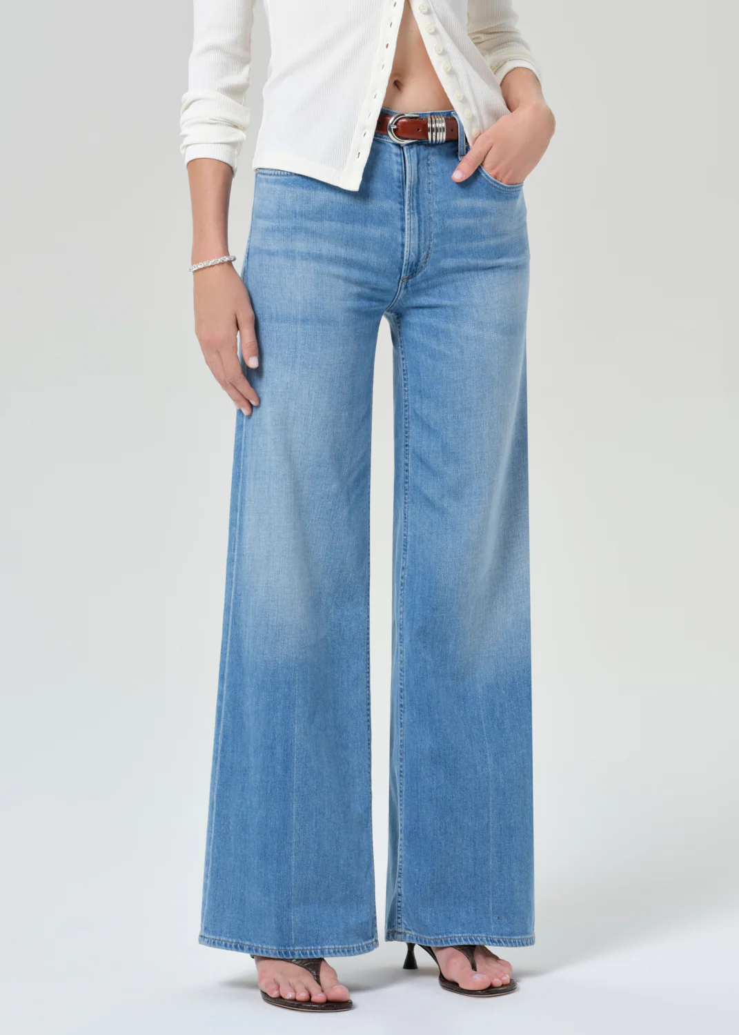 Lyra Long Wide Leg in Canopy - Image 4