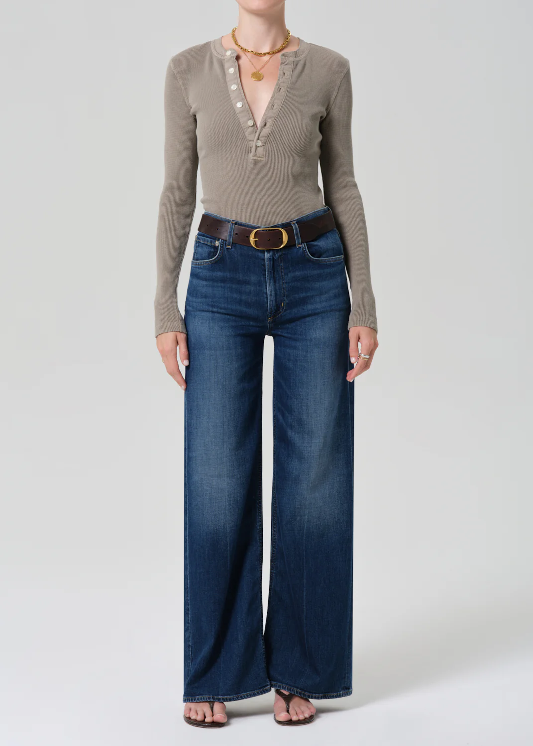 Lyra Long Wide Leg in Elm