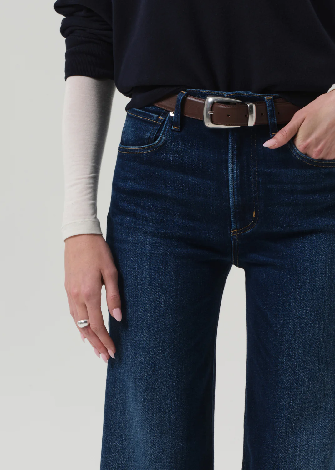 Lyra Long Wide Leg in Masha - Image 5