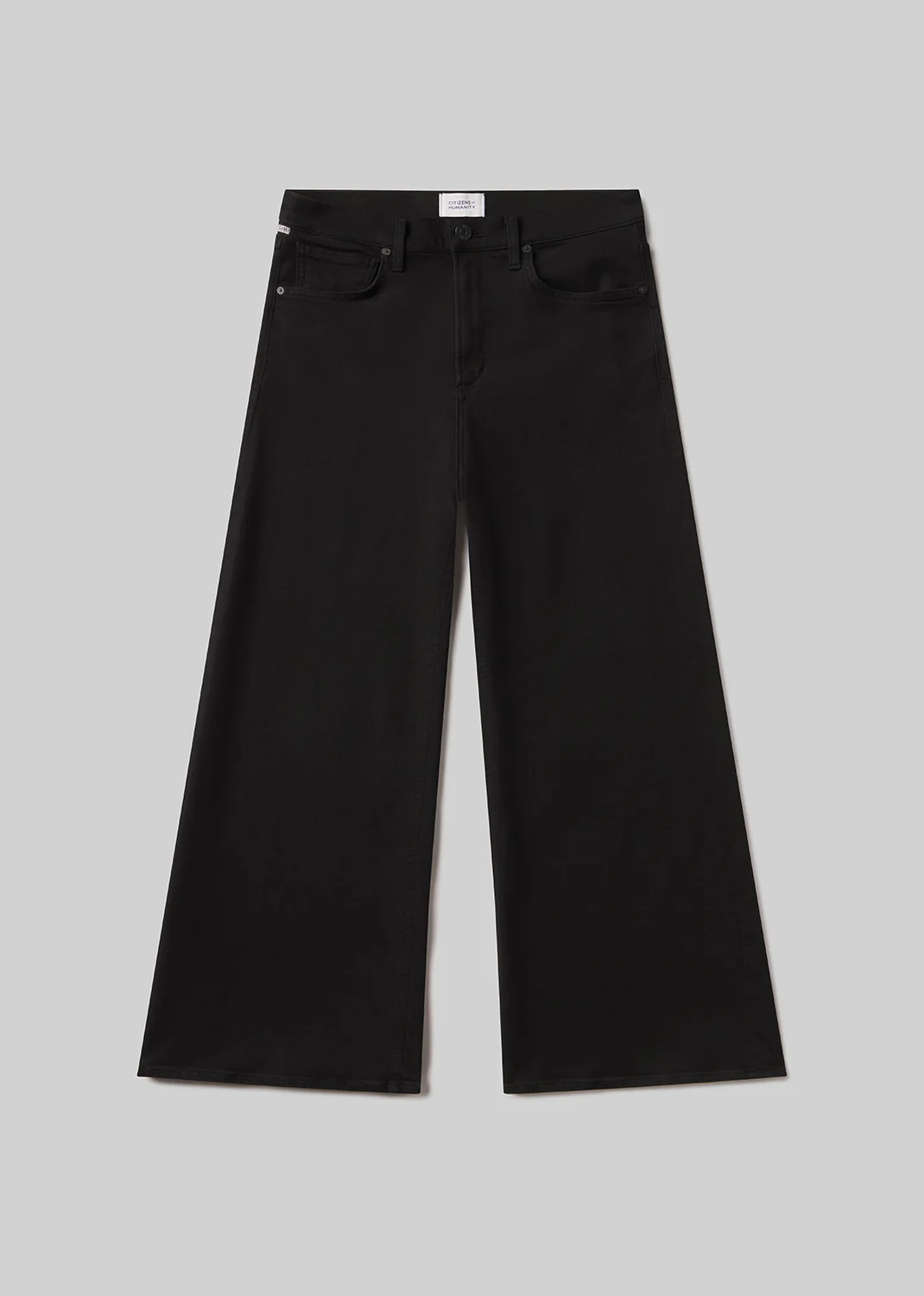 Lyra Long Wide Leg in Plush Black - Image 6
