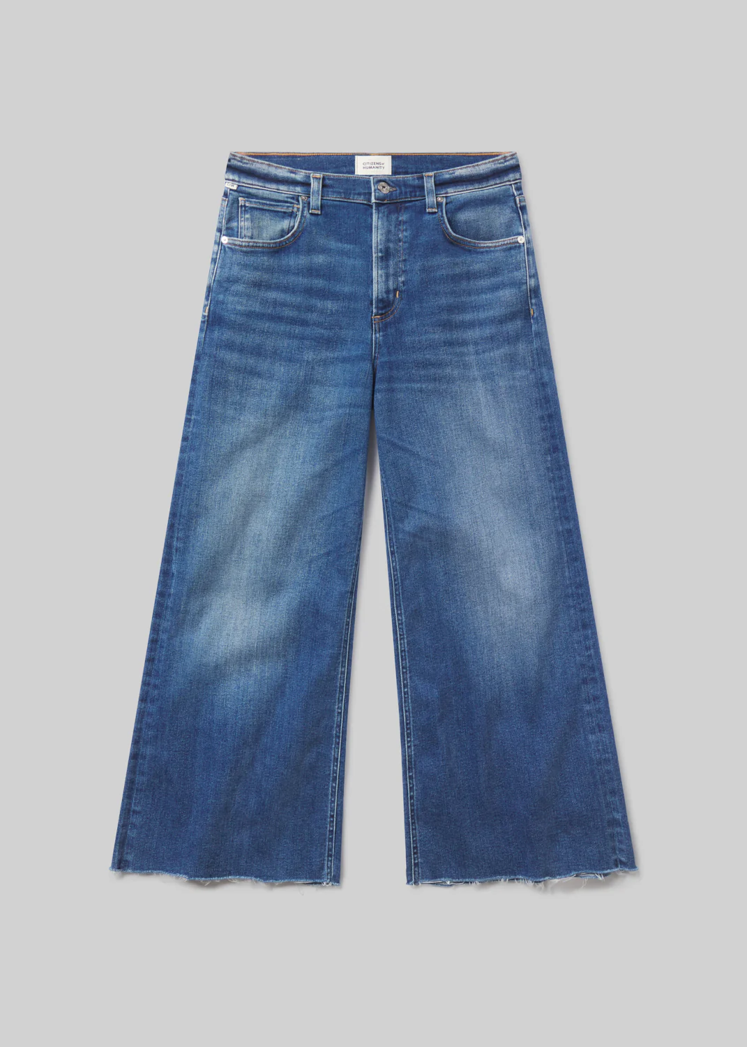 Lyra Wide Leg Crop Raw Hem in Ambry - Image 7