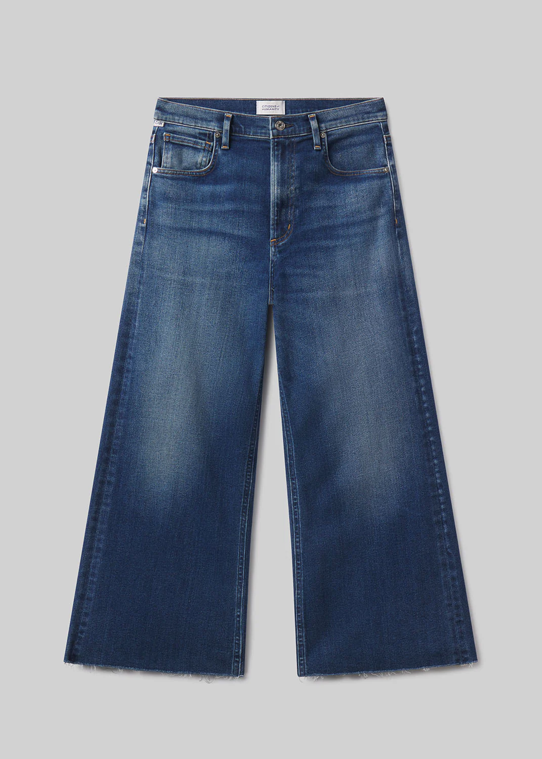 Lyra Wide Leg Crop Raw Hem in Augusta - Image 6