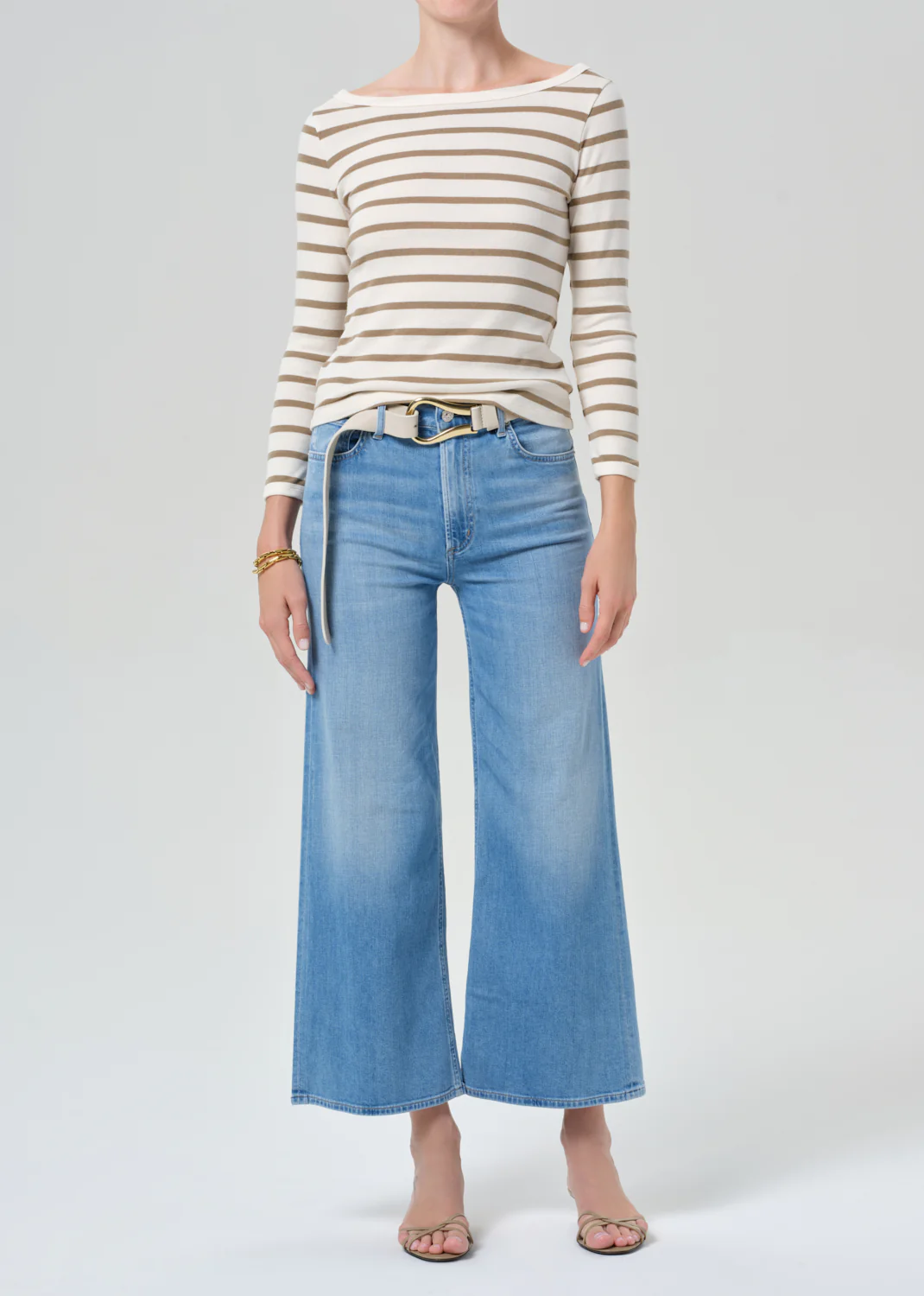 Lyra Wide Leg Crop Clean Hem in Andante