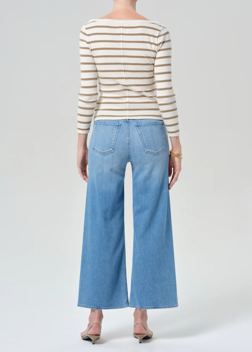 Lyra Wide Leg Crop Clean Hem in Andante - Image 2