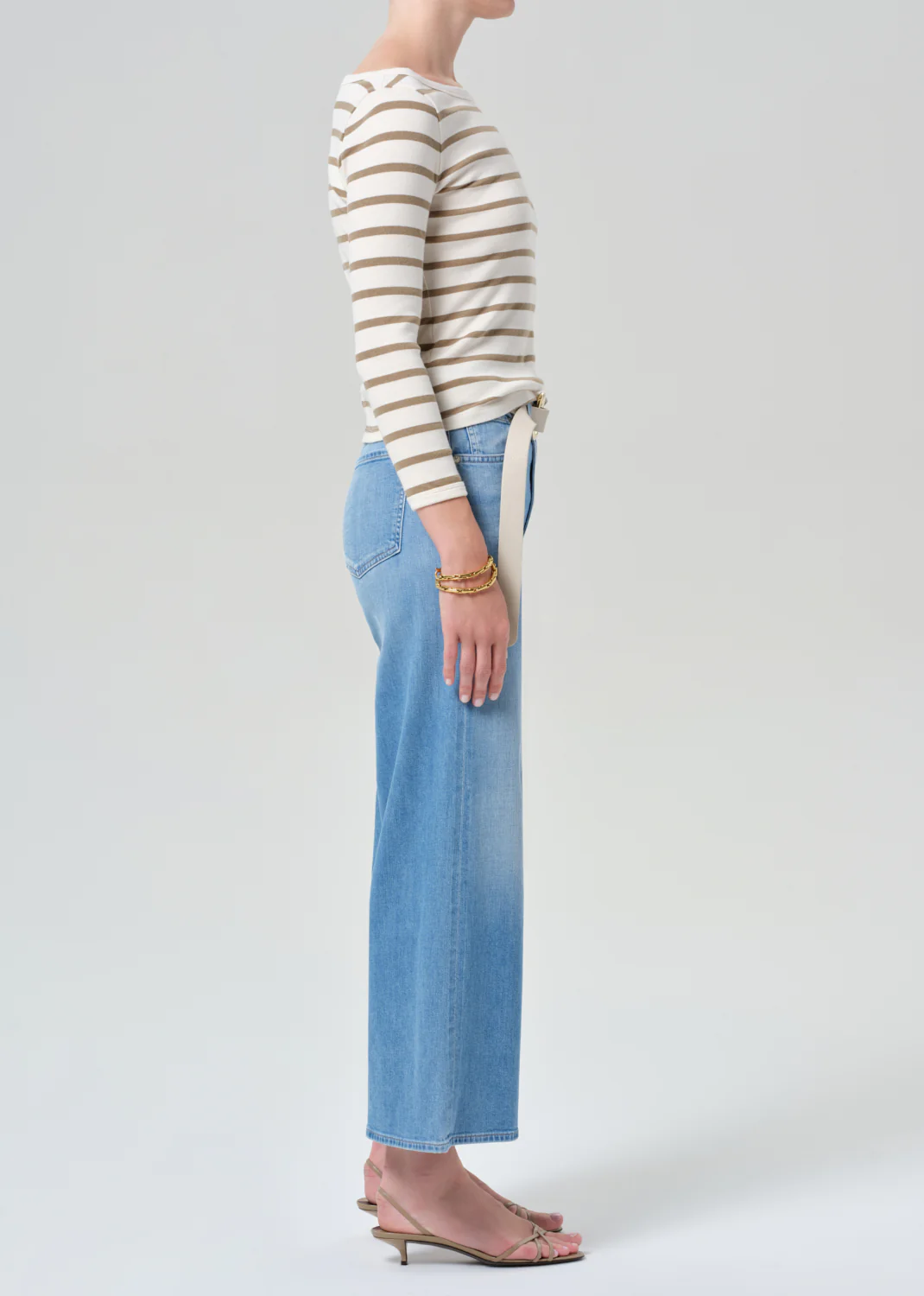 Lyra Wide Leg Crop Clean Hem in Andante - Image 3