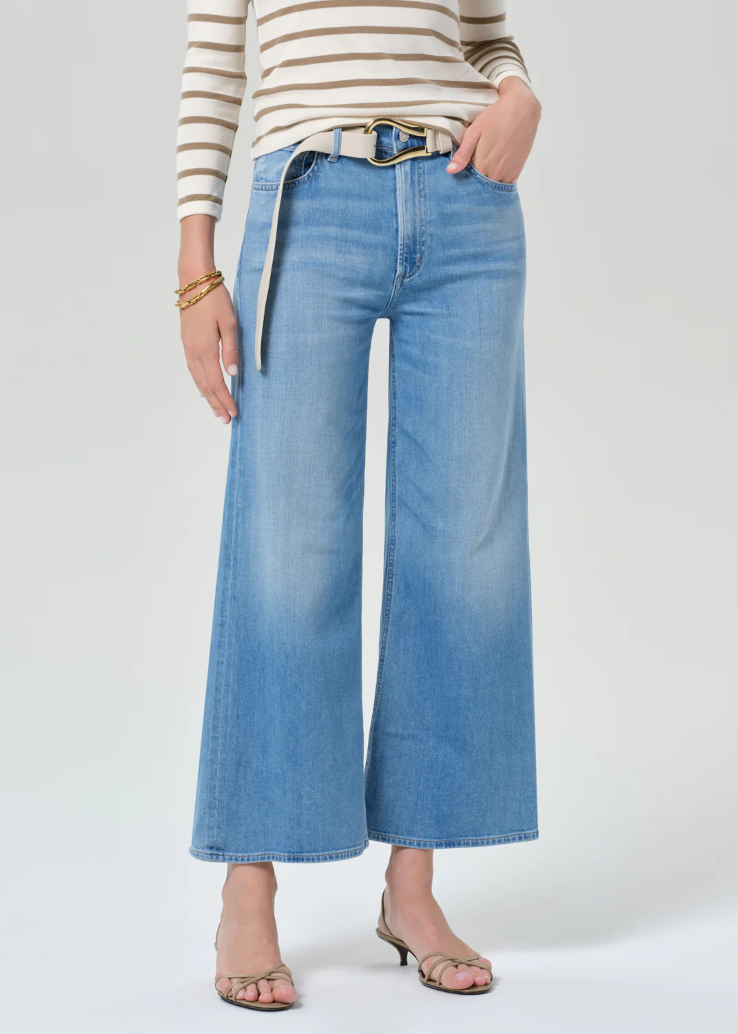 Lyra Wide Leg Crop Clean Hem in Andante - Image 4