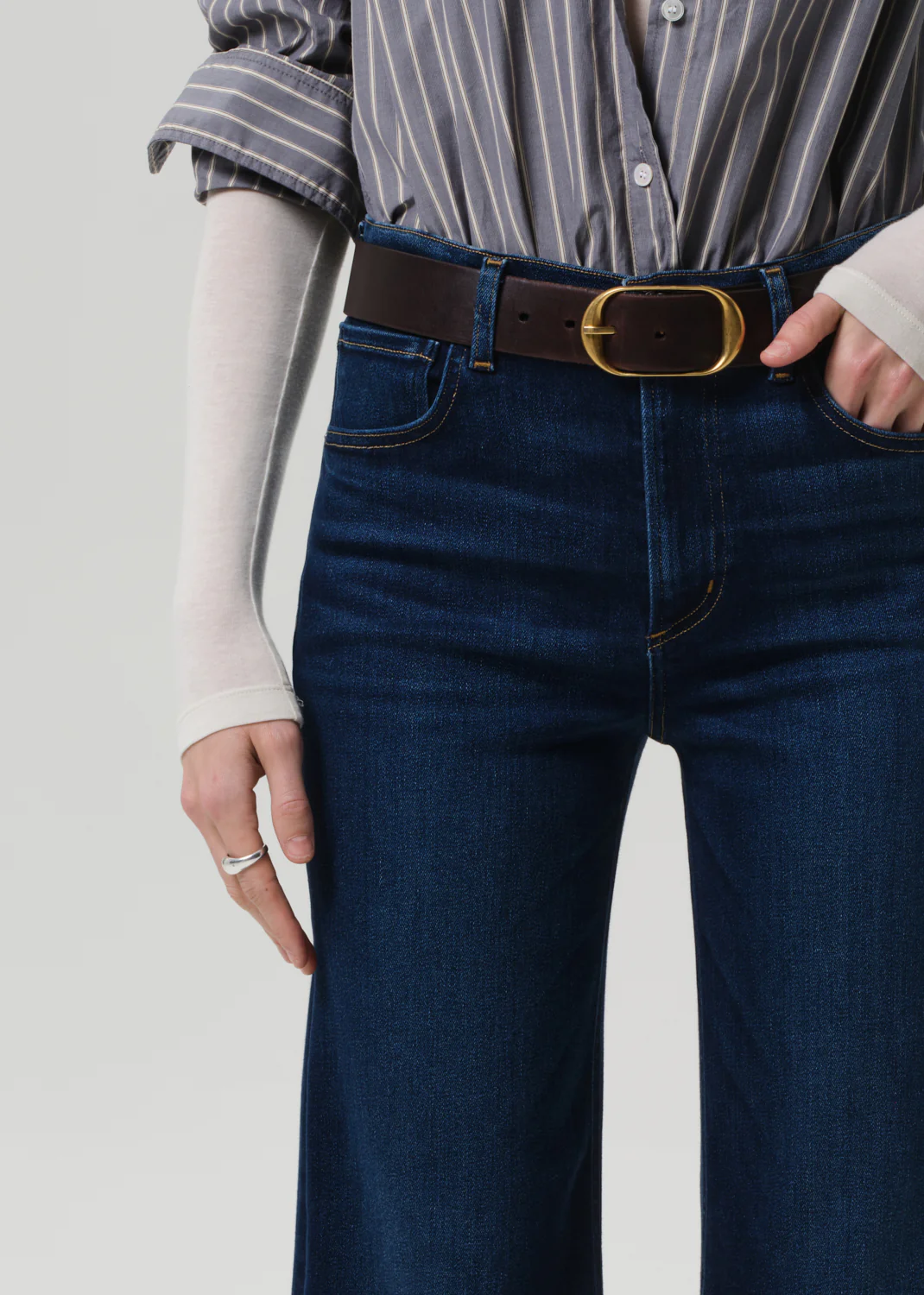 Petite Lyra Wide Leg Crop in Dakota - Image 5