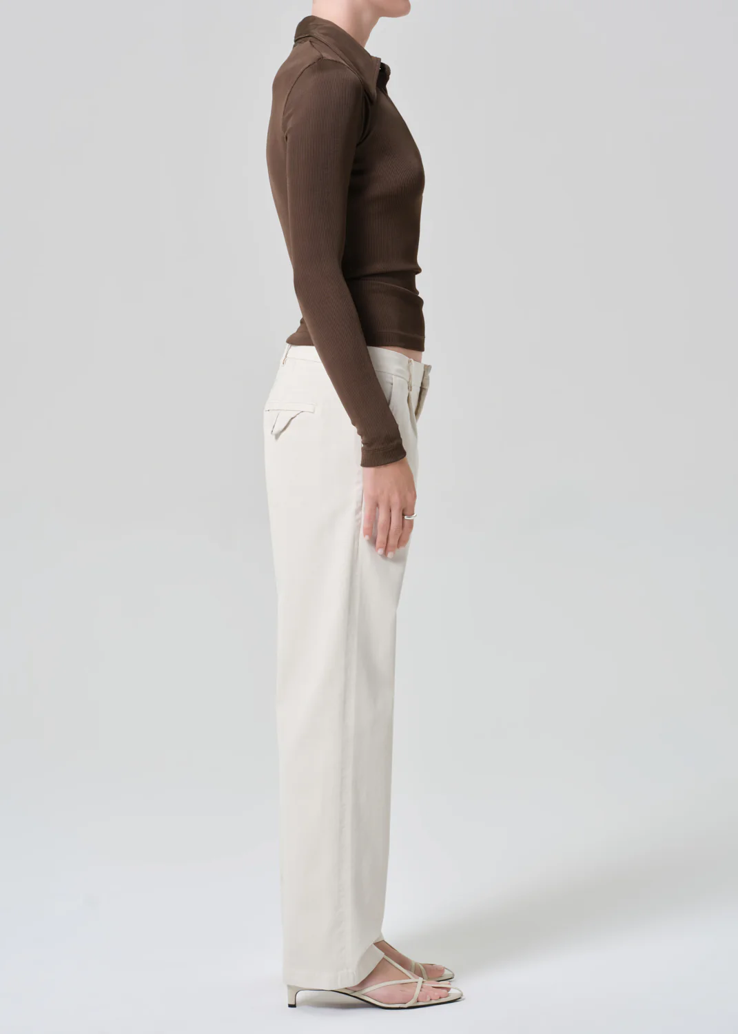 Mallory Trouser in Plaster - Image 3