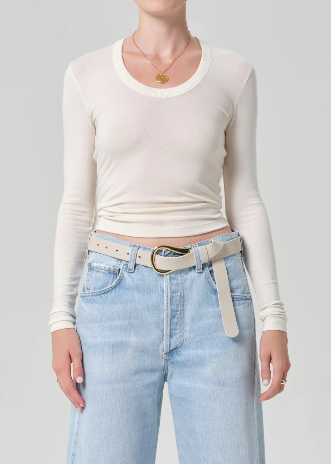 Mara U Neck Long Sleeve in Dune