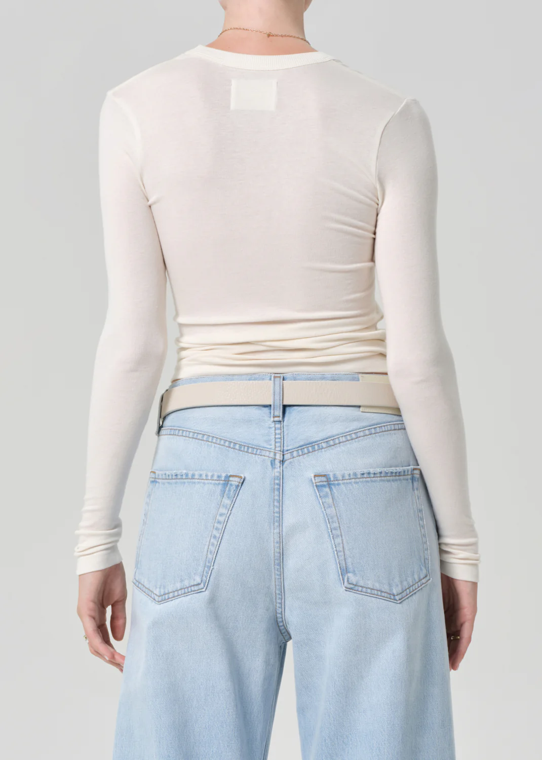 Mara U Neck Long Sleeve in Dune - Image 2
