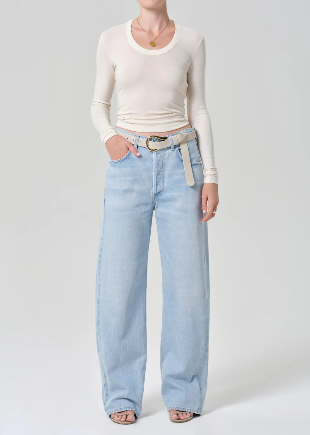 Mara U Neck Long Sleeve in Dune - Image 5