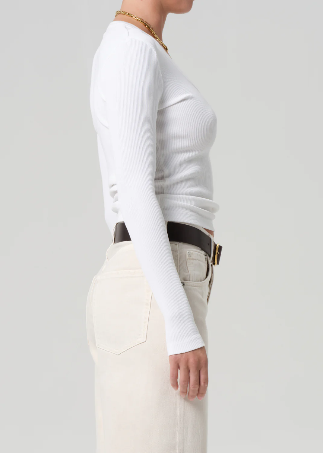 Mara U-Neck in White - Image 3