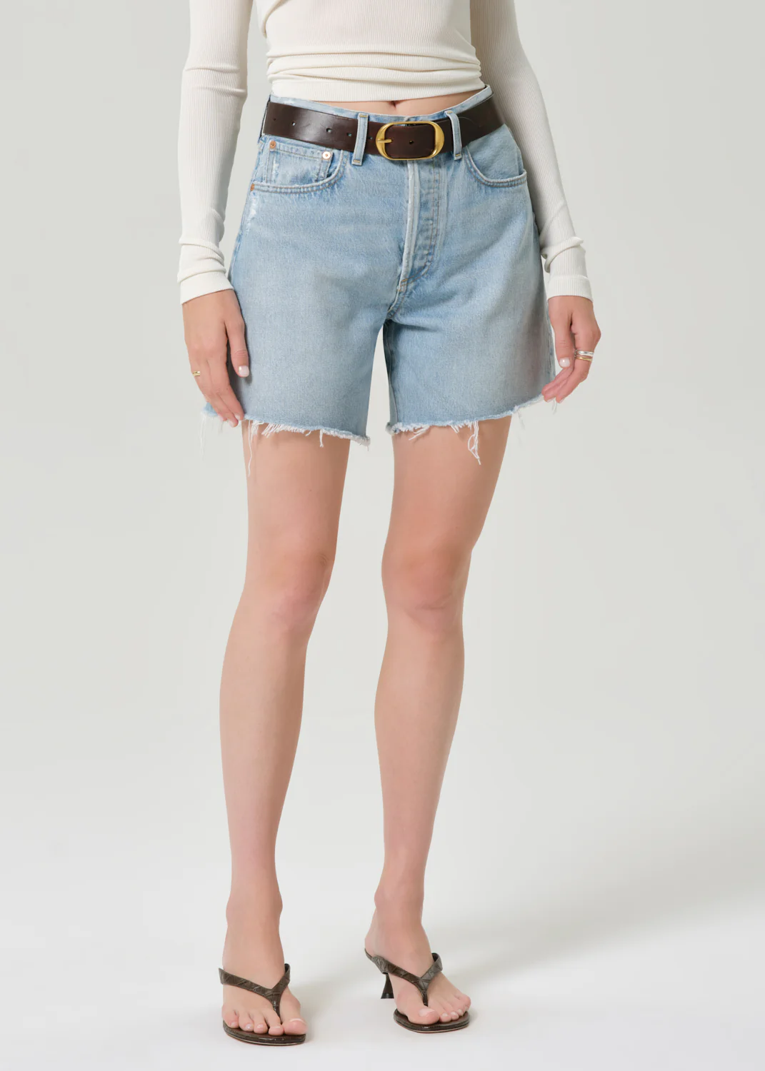 Marlow Long Vintage Short in Theatre - Image 4