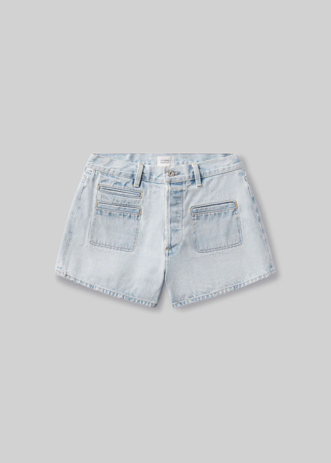Marlow Welt Pocket Short in Skyscape - Image 6