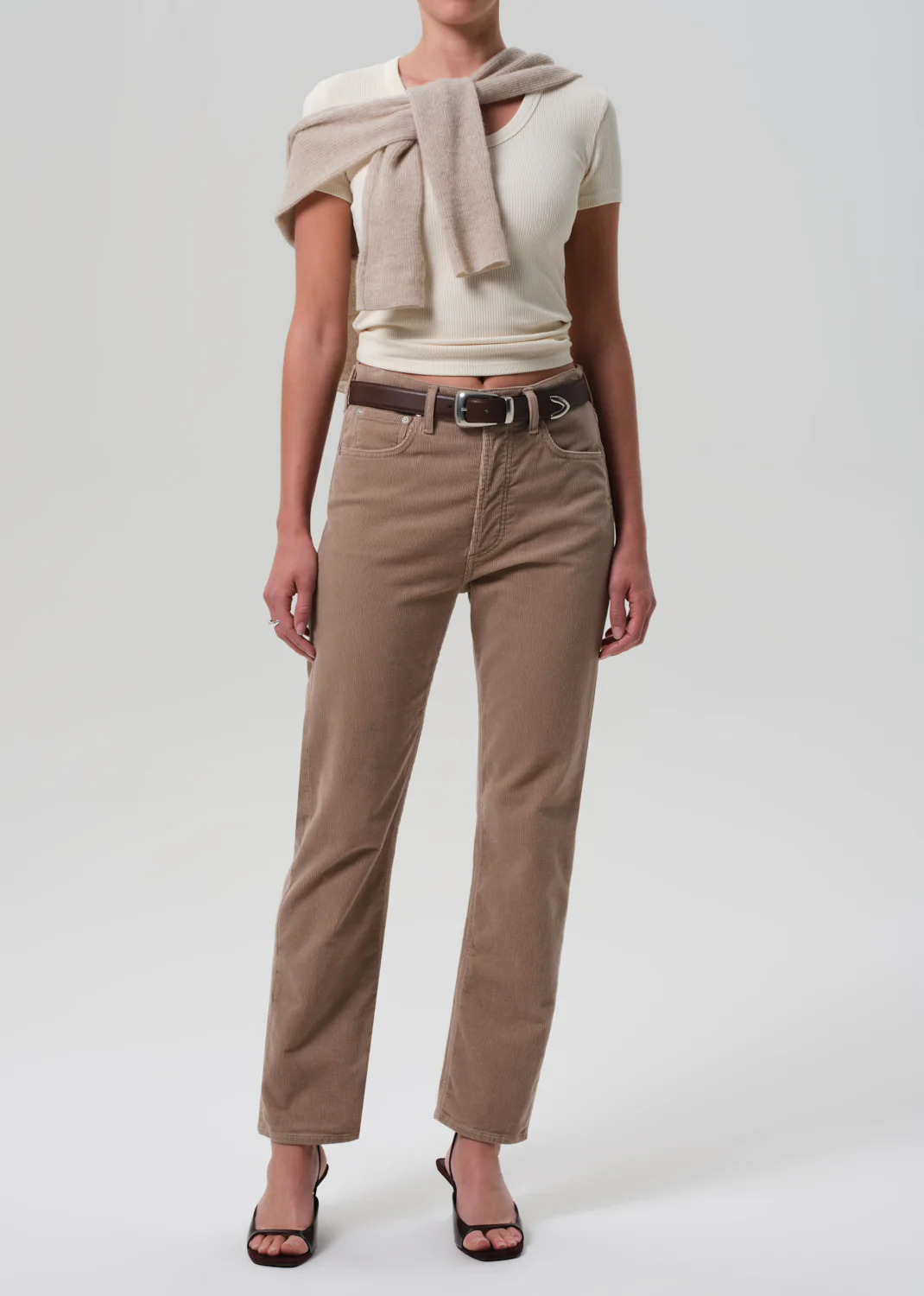Maude U Neck Tee in Pashmina - Image 5