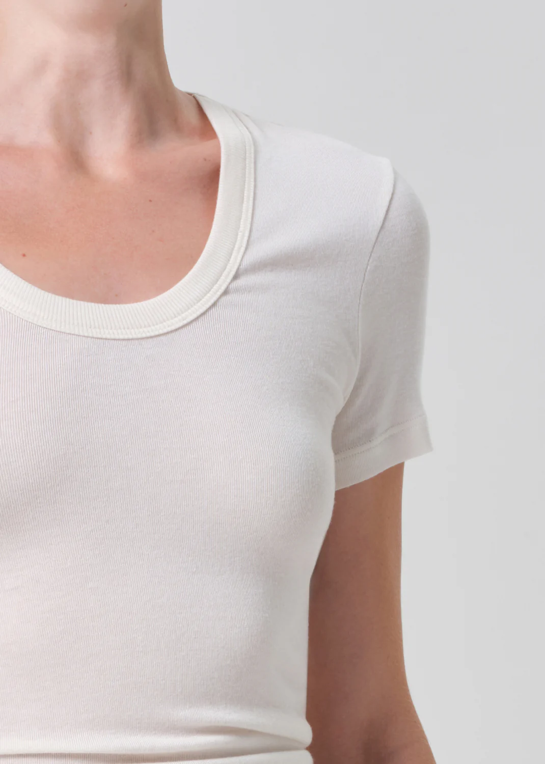 Maude U Neck Tee in Pashmina - Image 4