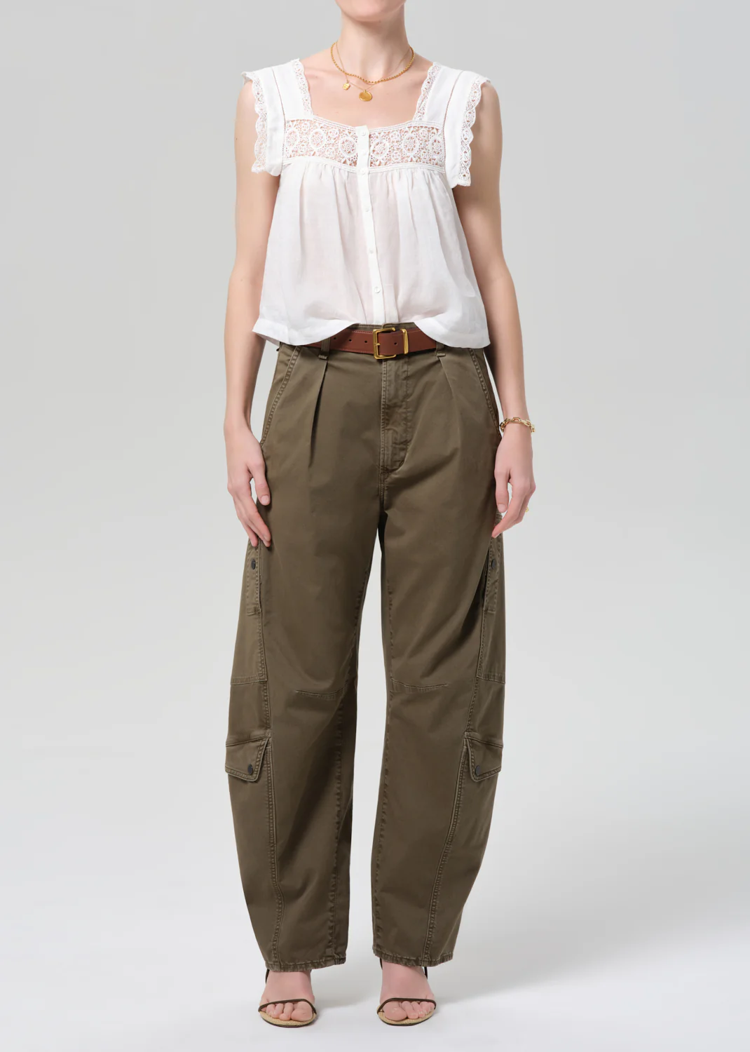 Mia Embroidered Top in White - Image 6
