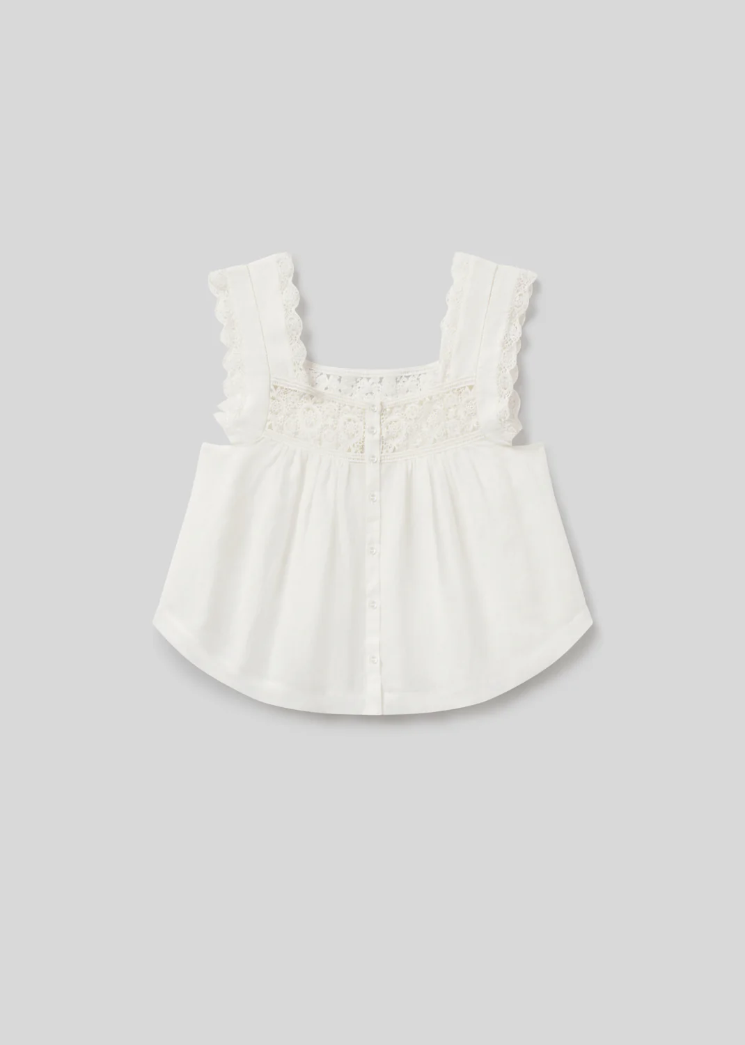 Mia Embroidered Top in White - Image 8