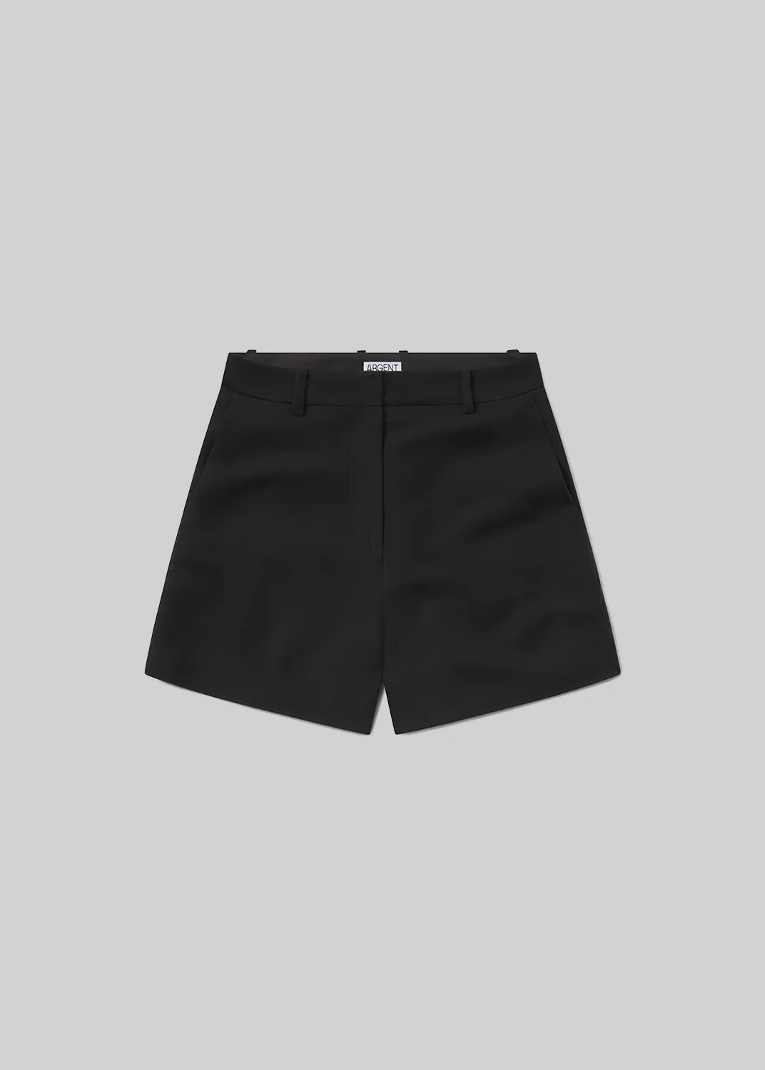 Mini Tailored Short Linen Twill in Black - Image 6