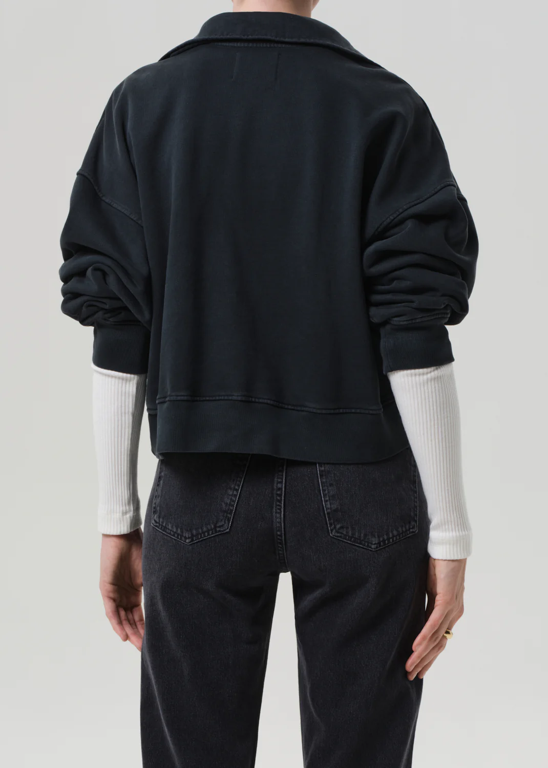 Mirelle Funnel Neck in Charcoal - Image 2