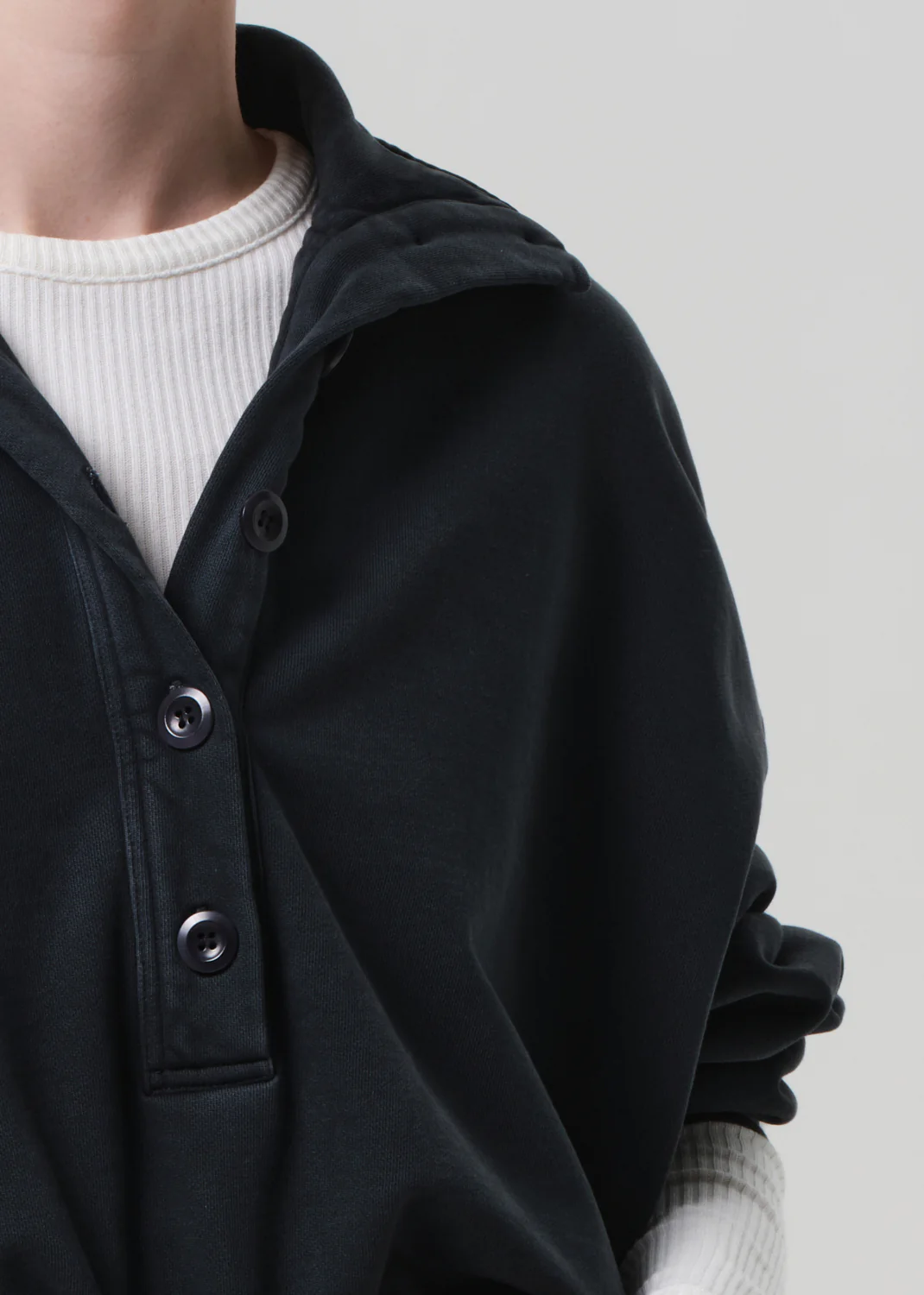 Mirelle Funnel Neck in Charcoal - Image 4