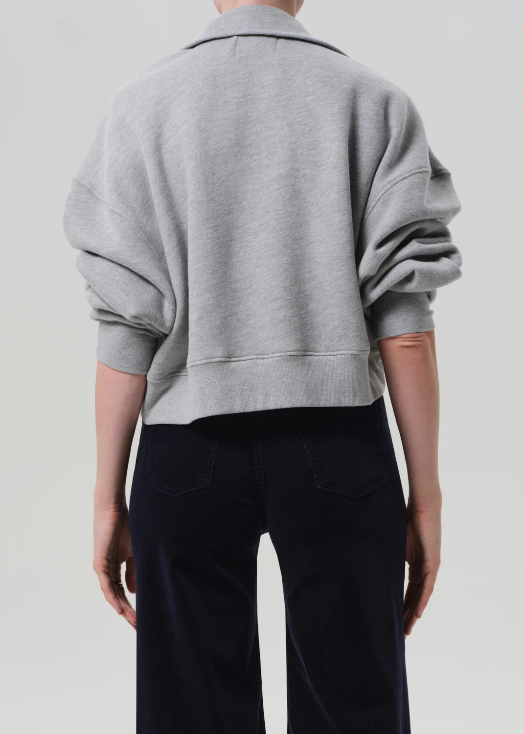 Mirelle Funnel Neck in Heather Grey - Image 2