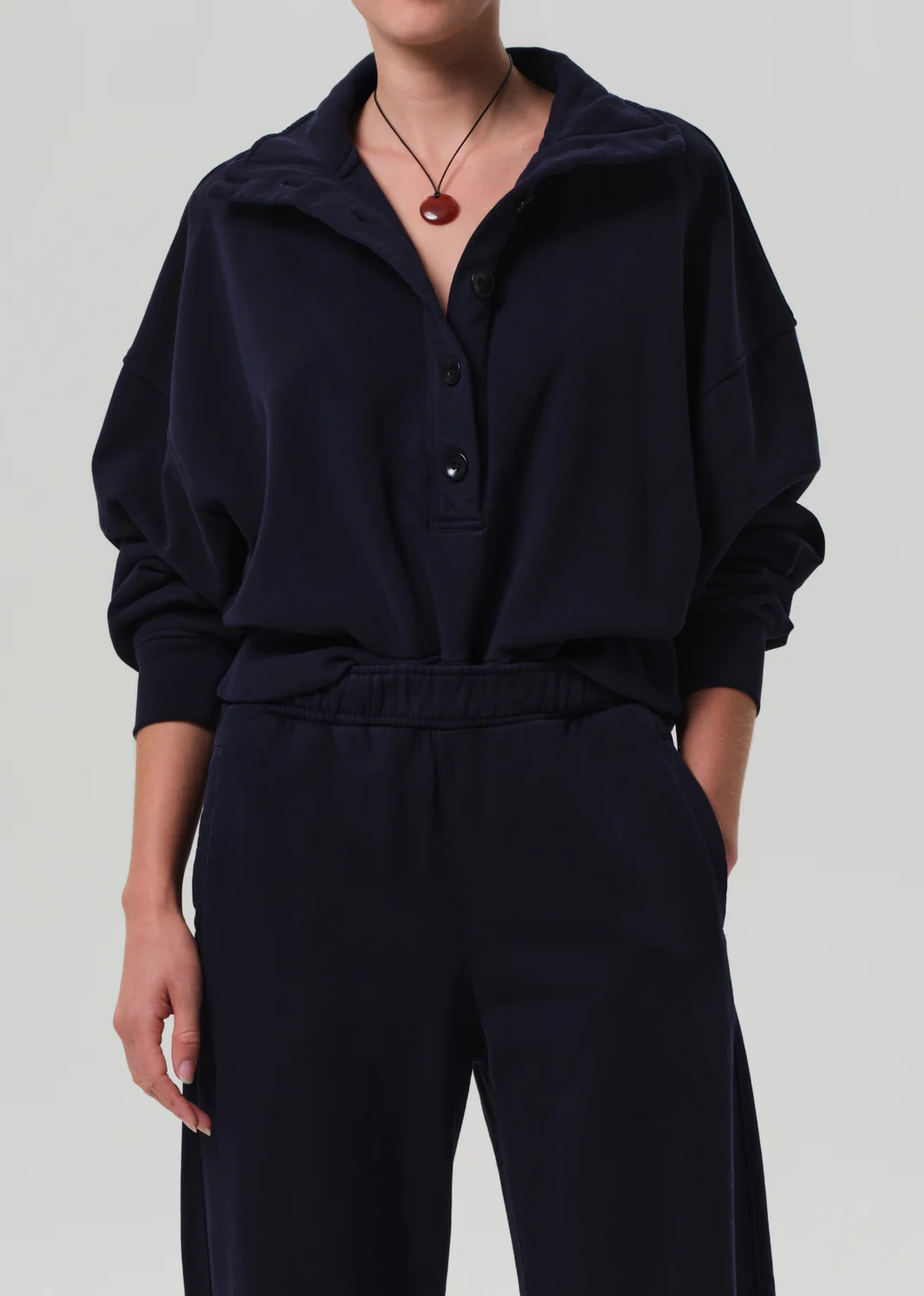 Mirelle Funnel Neck in Navy