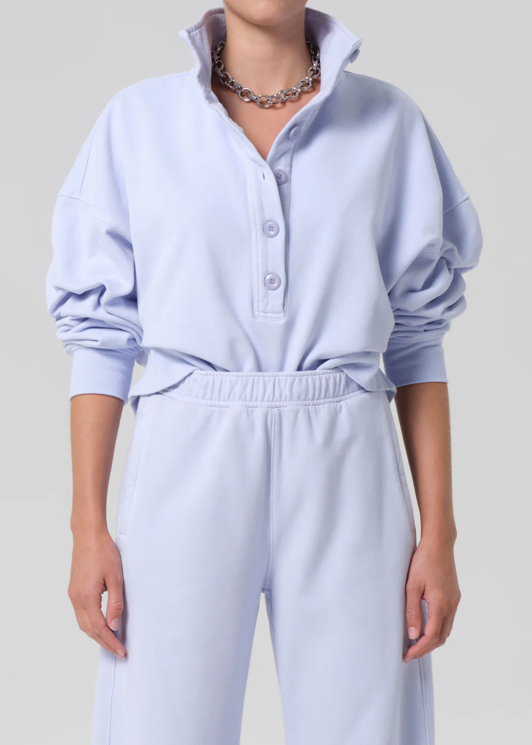 Mirelle Funnel Neck in Periwinkle