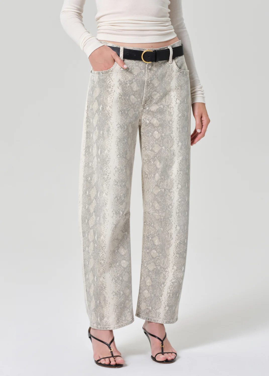 Miro Long Relaxed Jean in Python - Image 5