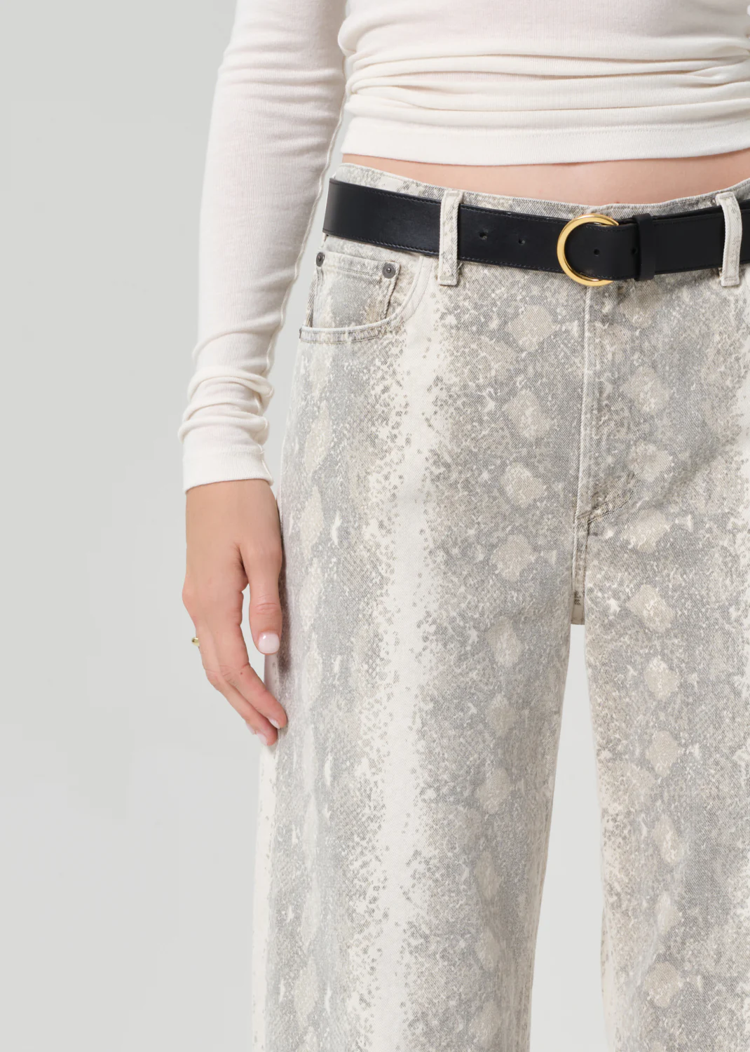 Miro Long Relaxed Jean in Python - Image 6