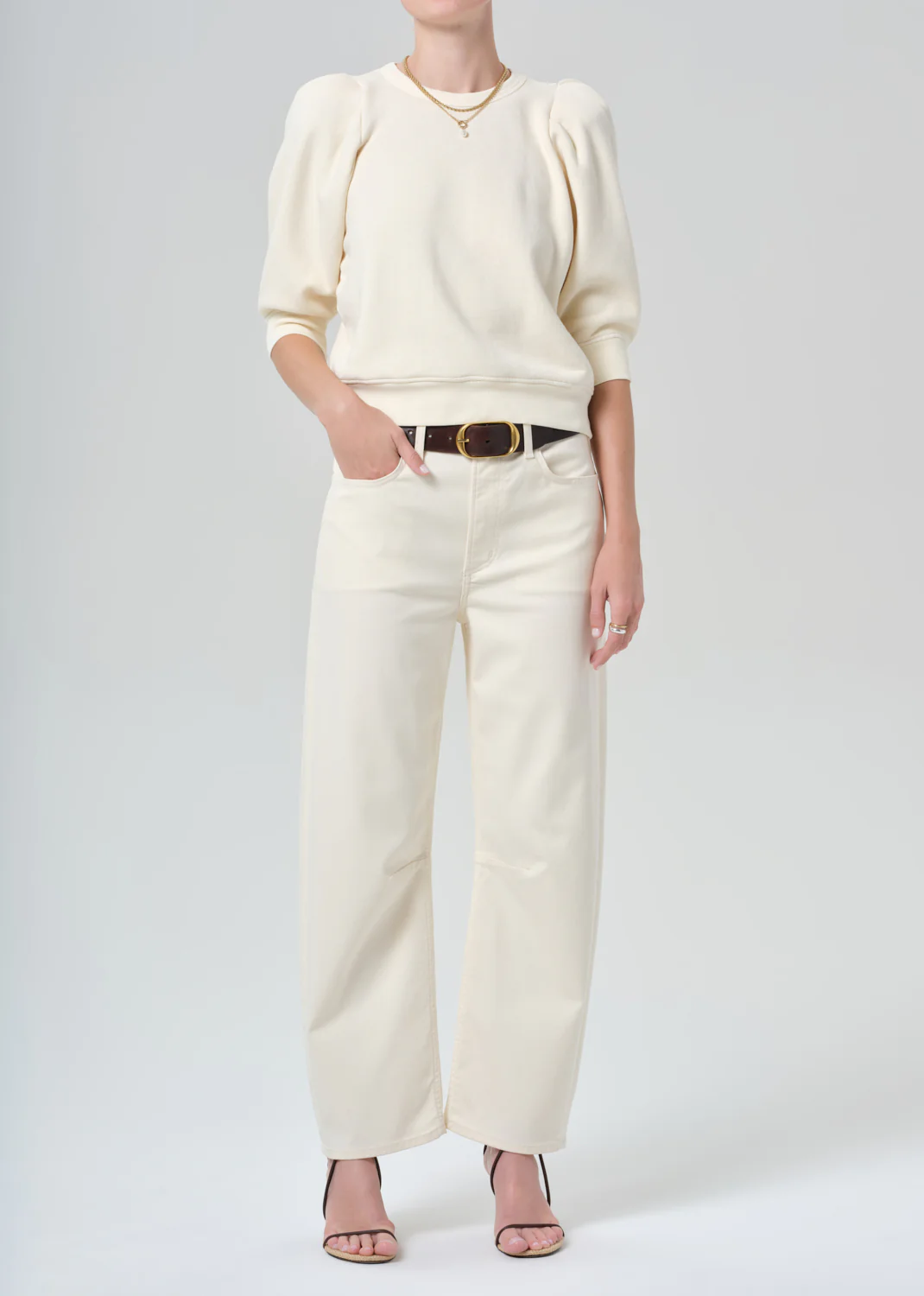 Miro Relaxed Pant in Plaster